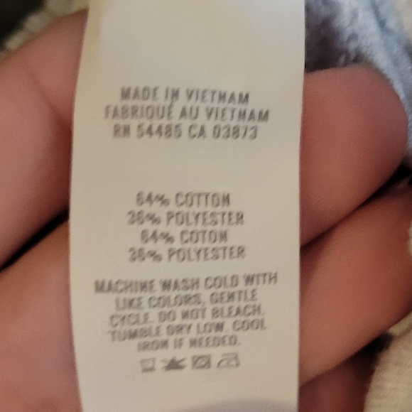 Aerie Medium regular light grey groove-on ribbed velour flare bell bottom high r - Picture 7 of 7